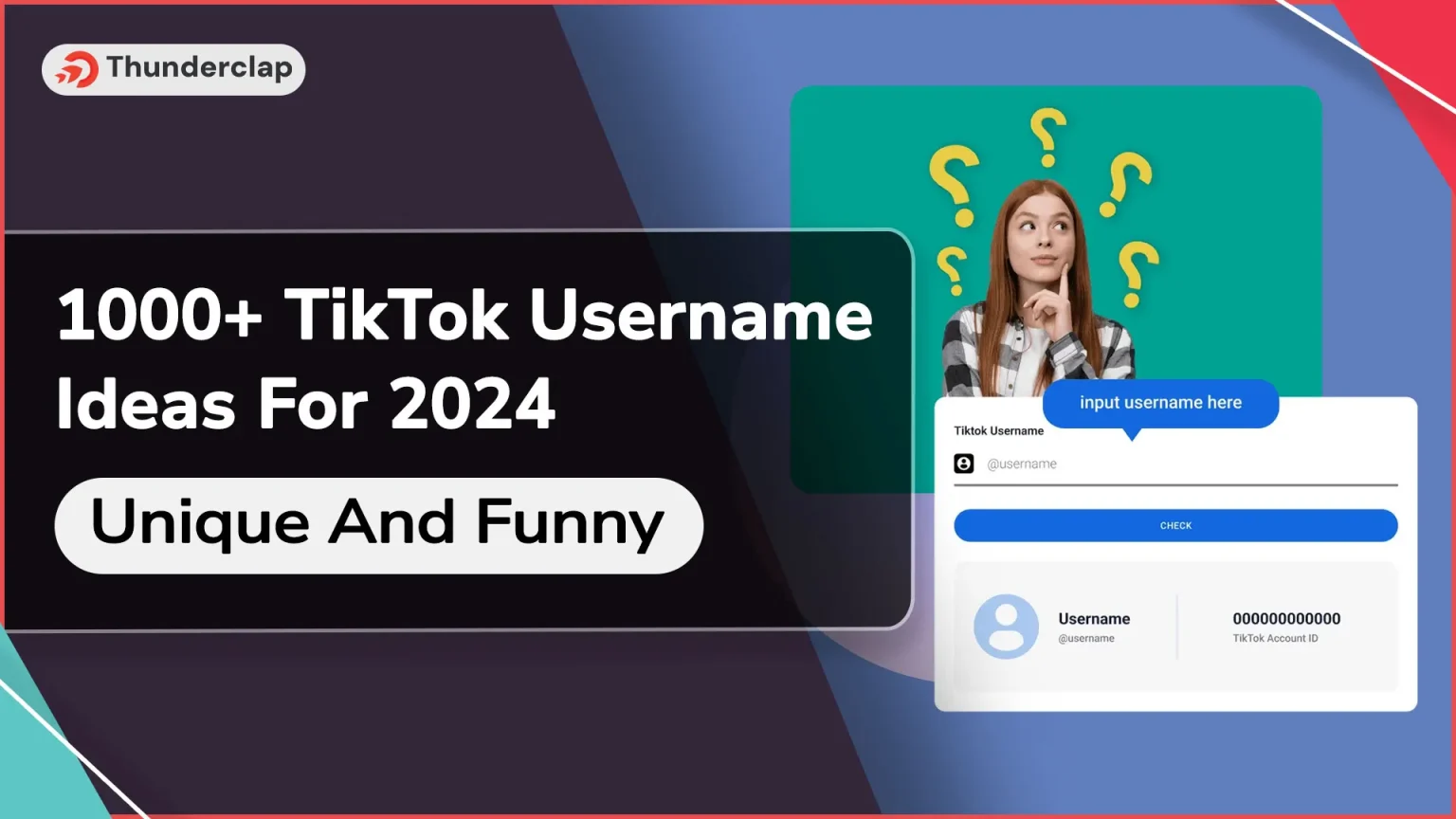 1000 TikTok Username Ideas For 2024