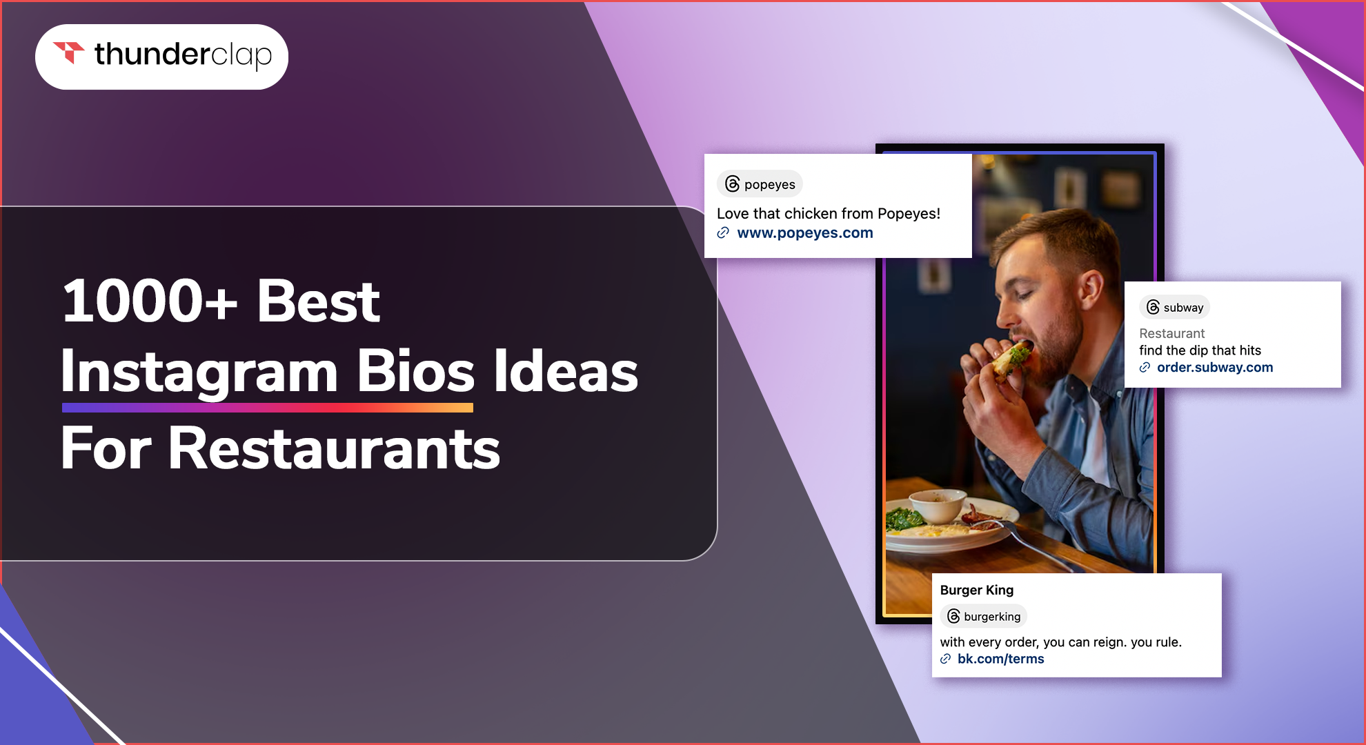 Best Instagram Bios Ideas For Restaurants