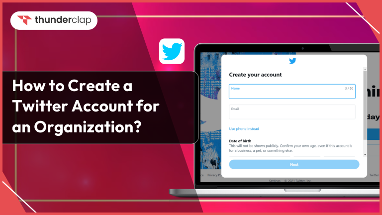 How to Create Twitter Account for an Organization