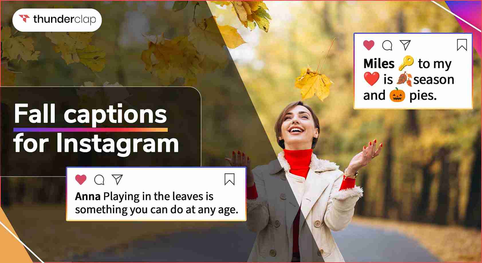 Fall captions for Instagram