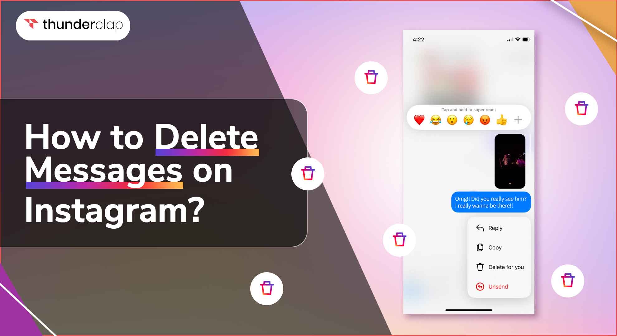 How to delete messages on instagram 