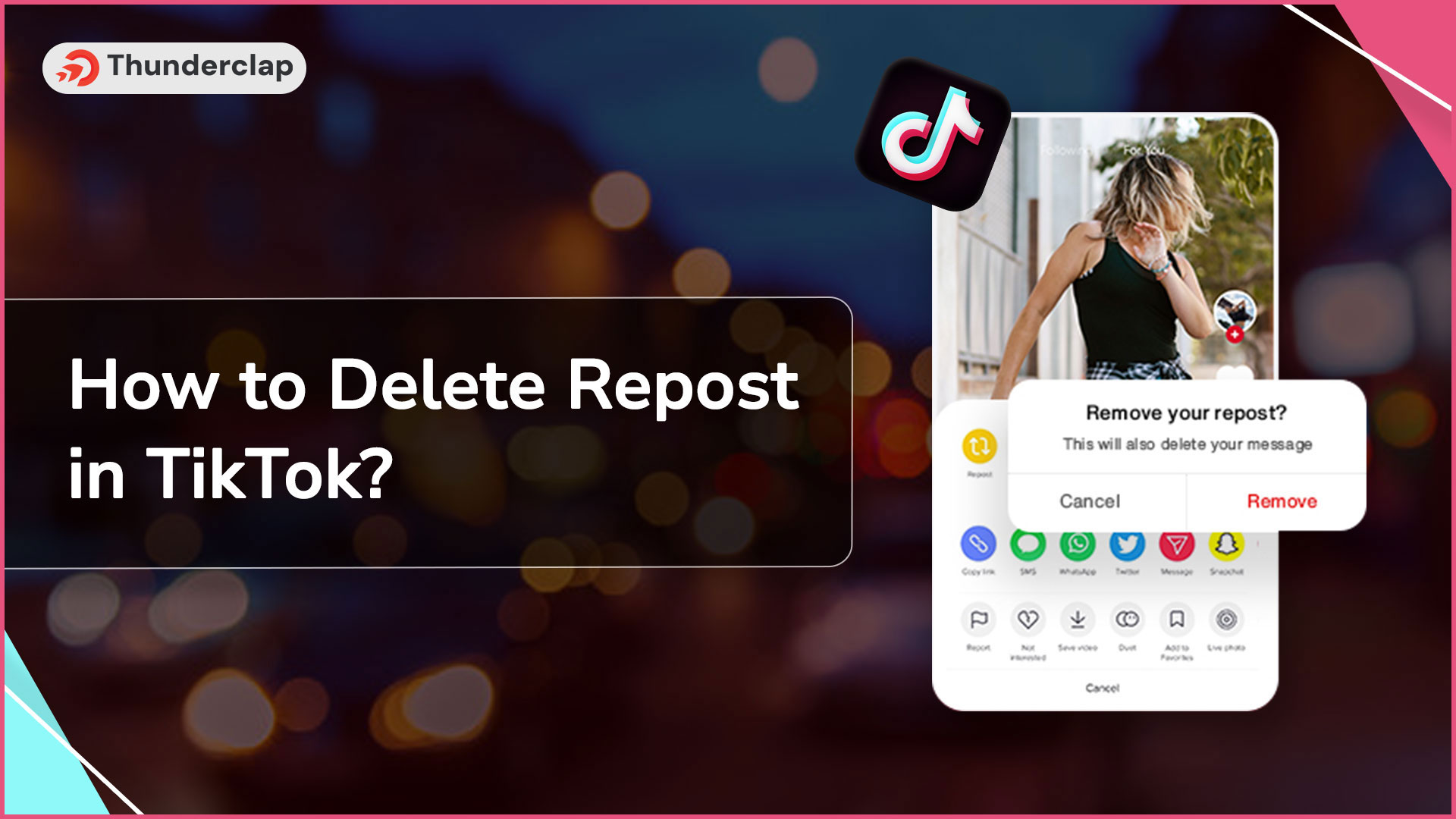 How to Delete Repost in TikTok