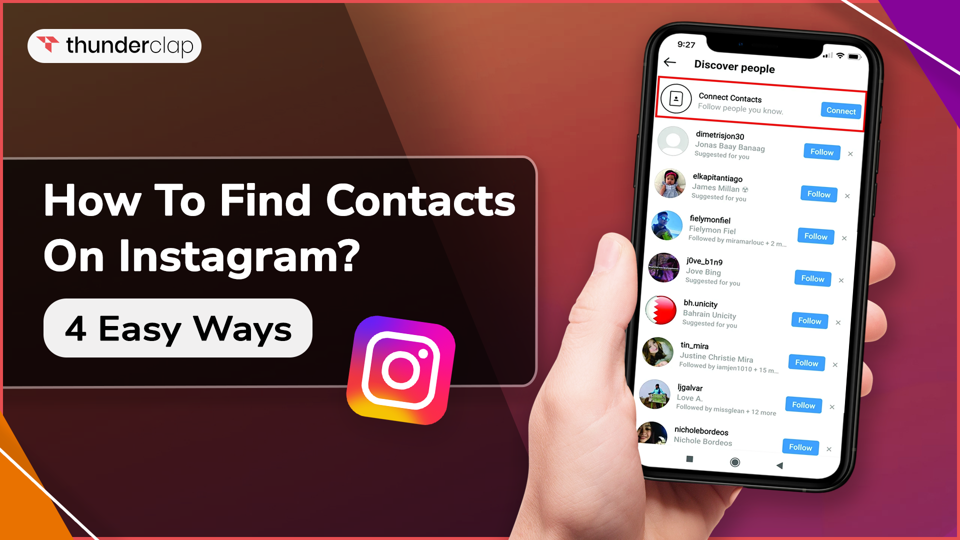 How To Find Contacts On Instagram
