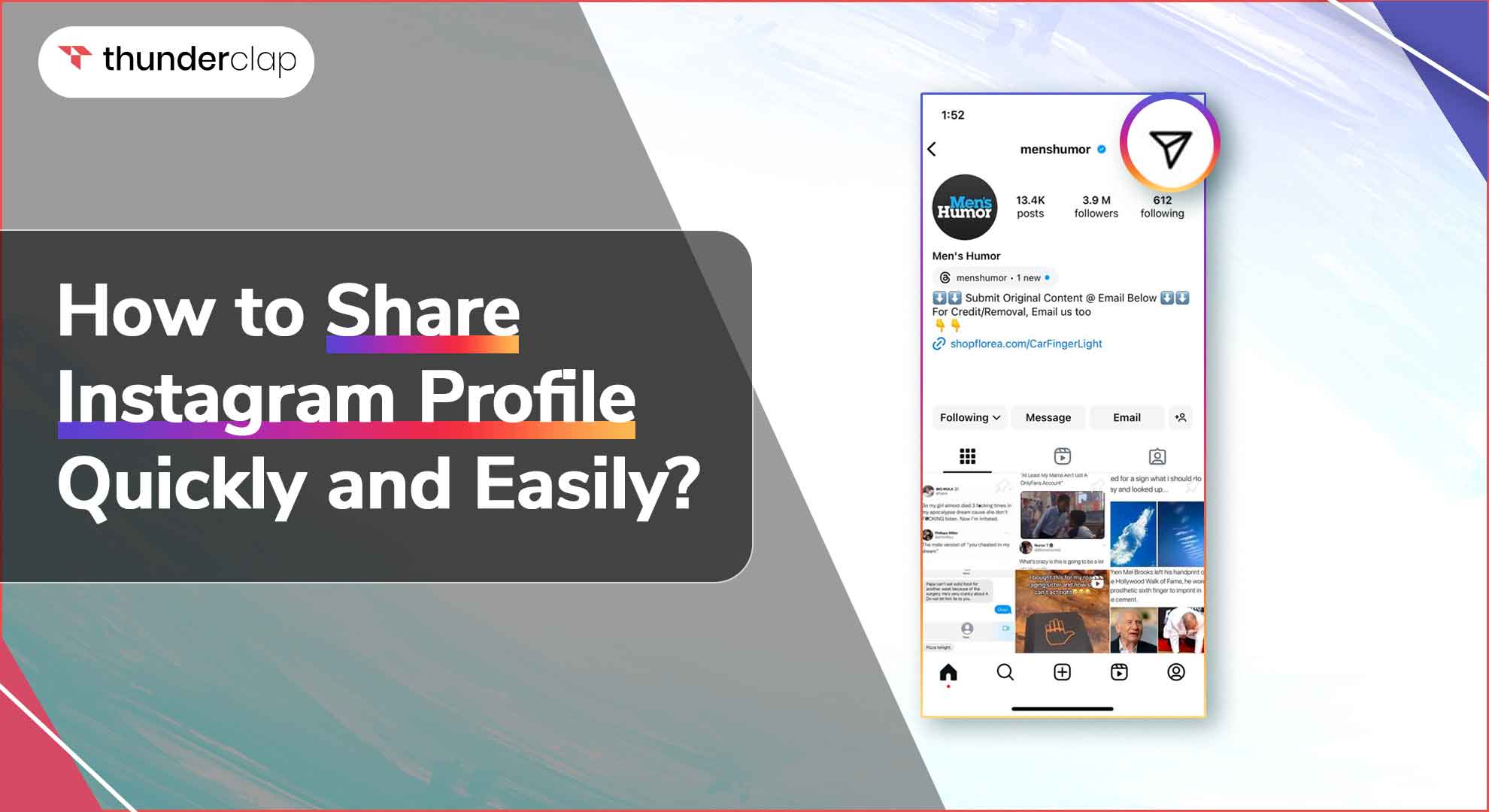 How to Share Instagram Profile