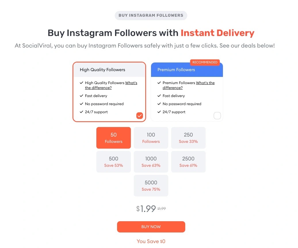 instagram followers from social-viral