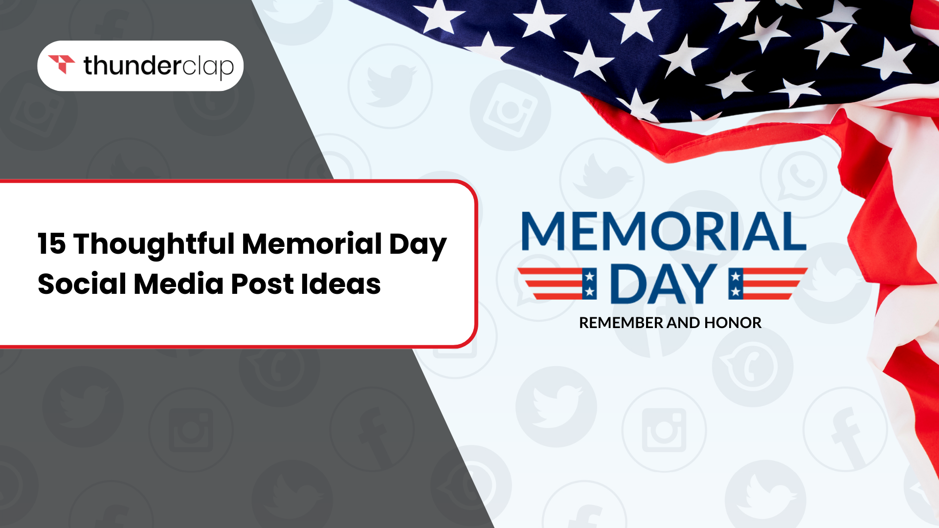 Memorial Day Social Media Post Ideas