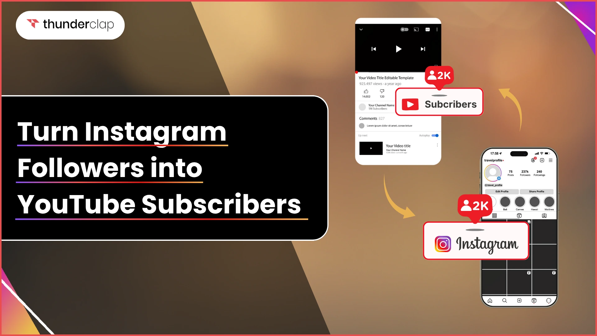 Turn Instagram Followers Into YouTube Subscribers