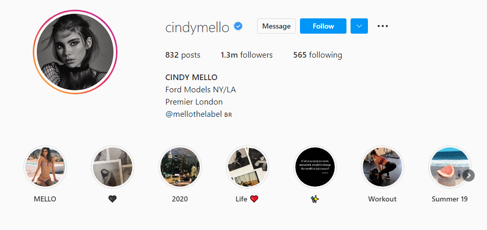 cindy mello instagram