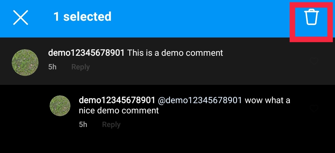 how to delete a comment on instagram