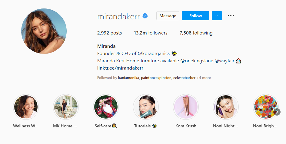 miranda kerr instagram